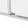 Душевой уголок Black&White S1180-1290N 120x90 11801290N профиль брашированный никель стекло прозрачное