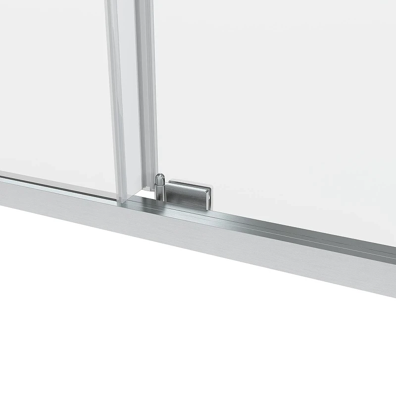 Душевой уголок Black&White S1180-1290N 120x90 11801290N профиль брашированный никель стекло прозрачное