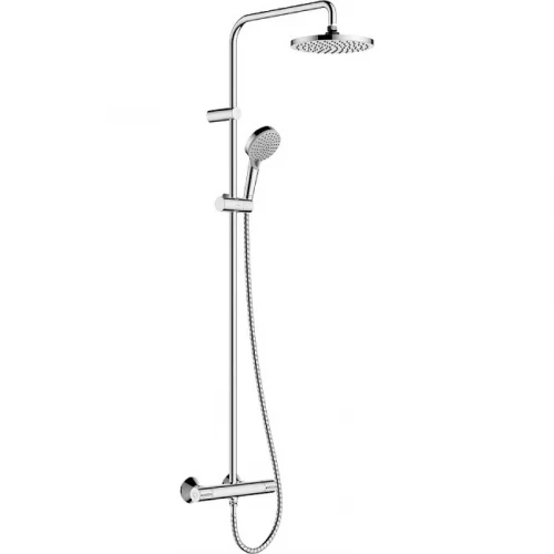 Душевая система Hansgrohe Vernis Shape Showerpipe 26318000 с термостатом Хром латунь на стену