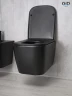 Унитаз Gid Cuadrado Tr2140Bm 62255Y подвесной цвет Черный матовый с сиденьем Микролифт