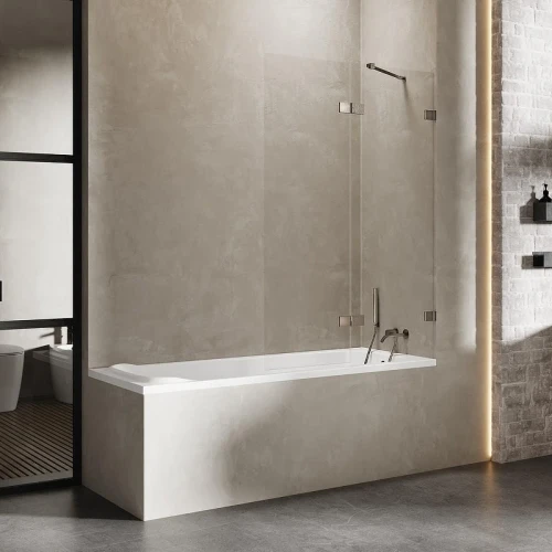 Шторка для ванны New Trendy AVEXA Gunmetal brushed x110 EXK-3524