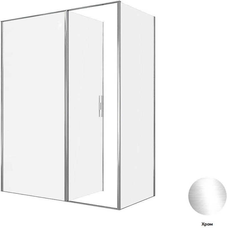 Душевой уголок Allen Brau Priority 160x80 3.31037.00+3.31040.00 цвет профиля Хром стекло прозрачное