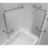Шторка для ванны New Trendy NEW SOLEO Chrome x100 P-0028/P-0024