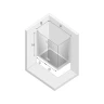Шторка для ванны New Trendy NEW SOLEO Chrome x100 P-0028/P-0024