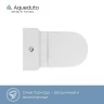 Унитаз компакт Aqueduto Ovo Light AQDSOVOL10 цвет Белый глянцевый с бачком и сиденьем Микролифт