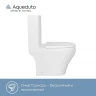 Унитаз компакт Aqueduto Ovo Light AQDSOVOL10 цвет Белый глянцевый с бачком и сиденьем Микролифт