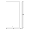 Зеркало Defesto Glow 60х120 DF 2508S с подсветкой 34W-4500К/с фацетом/Сенсорный выключатель/Нейтральный белый свет