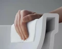 Комплект унитаза с инсталляцией Vitra Integra Round L-box 9004B003-7202 с сиденьем Микролифт и клавишей смыва Хром матовый фарфор подвесной
