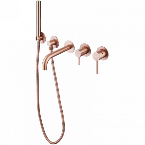 Смеситель для ванны Abber Wasser Kreis AF8130MRG Розовое золото матовое латунь встраиваемый