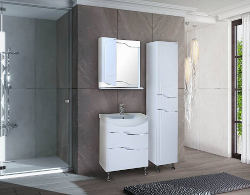 Шкаф пенал Onika Веронэлла 35.11 403563 Белый МДФ / ЛДСП