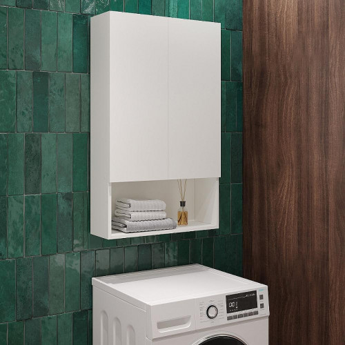 Подвесной шкаф DIWO Тула 60 TUL.SP.60-100/P/W над стиральной машиной цвет Белый