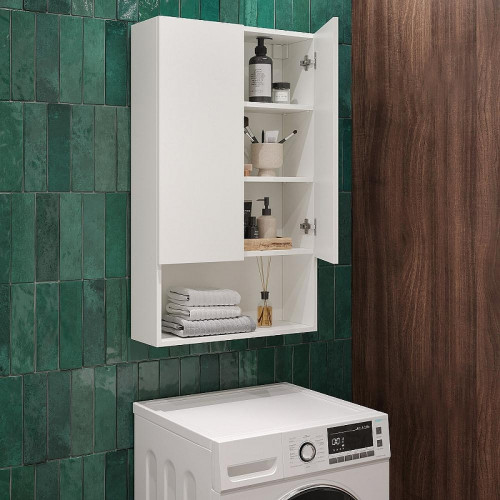 Подвесной шкаф DIWO Тула 60 TUL.SP.60-100/P/W над стиральной машиной цвет Белый