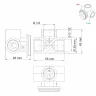 Смеситель для раковины WasserKRAFT A18583 Хром латунь встраиваемый