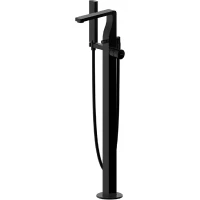 Смеситель для ванны Bravat Arc F66061K-B3-ENG Черный матовый латунь на пол