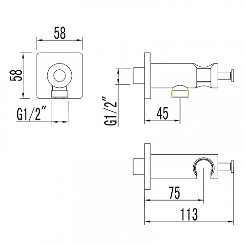Шланговое подключение Lemark LM7885C Хром