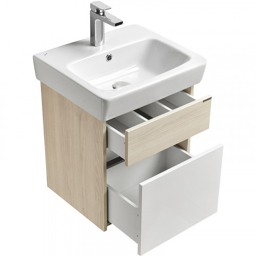 Тумба под раковину Aquaton Верди PRO 50 1A195901VDAV0 подвесная Белый Ясень фабрик МДФ / ЛДСП