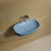 Раковина-чаша Ceramicanova Element 60 CN6049ML Голубая матовая фарфор накладная