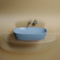 Раковина-чаша Ceramicanova Element 60 CN6049ML Голубая матовая фарфор накладная