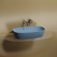 Раковина-чаша Ceramicanova Element 60 CN6049ML Голубая матовая фарфор накладная
