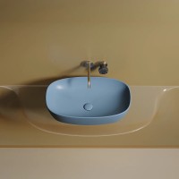 Раковина-чаша Ceramicanova Element 60 CN6049ML Голубая матовая фарфор накладная