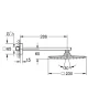 Верхний душ Grohe Rainshower Allure 230 26064000 Хром латунь на стену