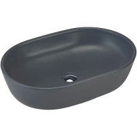 Раковина-чаша beWash Bogen 60 88601080 Антрацит фарфор накладная