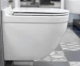 Унитаз CeramaLux 2198MW подвесной Белый матовый с сиденьем Микролифт фаянс подвесной