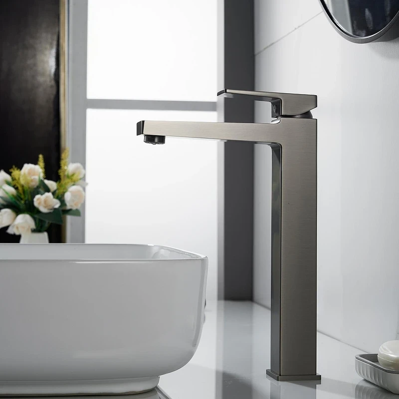 Смеситель для раковины Rose R2811T цвет Оружейная сталь