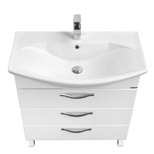 Тумба под раковину Aquaton Ария 65 Н 1A123401AA010 Белая МДФ / ЛДСП