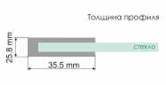 Душевая дверь WasserKRAFT Weser 90 78F04 профиль Хром стекло прозрачное