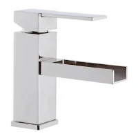 Смеситель для раковины Remer Qubica Cascata QC11 Хром на столешницу