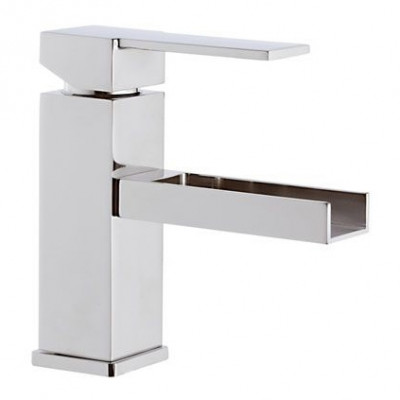 Смеситель для раковины Remer Qubica Cascata QC11 Хром на столешницу
