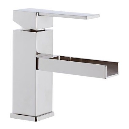 Смеситель для раковины Remer Qubica Cascata QC11 Хром на столешницу