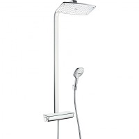 Душевая система Hansgrohe Raindance E 27112400 Белая Хром нержавеющая сталь на стену