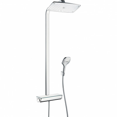 Душевая система Hansgrohe Raindance E 27112400 Белая Хром нержавеющая сталь на стену