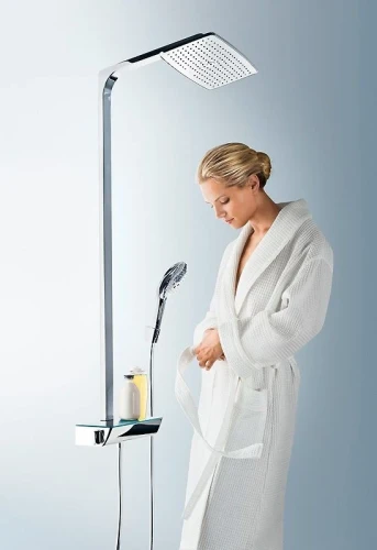 Душевая система Hansgrohe Raindance E 27112400 Белая Хром нержавеющая сталь на стену