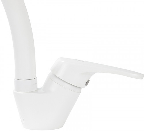 Смеситель для кухни Kaiser County 55244-4 Белый глянцевый латунь