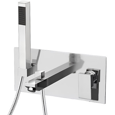 Смеситель для ванны Remer Q-Design QD04 Хром латунь встраиваемый