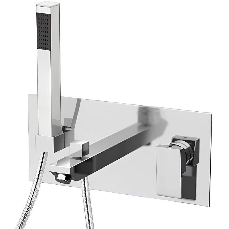 Смеситель для ванны Remer Q-Design QD04 Хром латунь встраиваемый