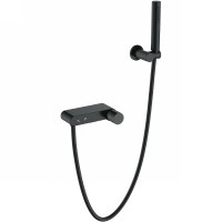 Смеситель для ванны Boheme Stick 123-BB Черный матовый латунь на стену однорычажный