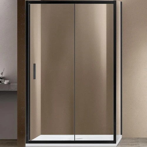 Душевой уголок Vincea Garda 150x100 VSR-1G1015CLB профиль Черный стекло прозрачное