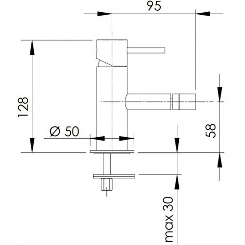 Смеситель для биде Remer X-Style X21BO Белый матовый латунь