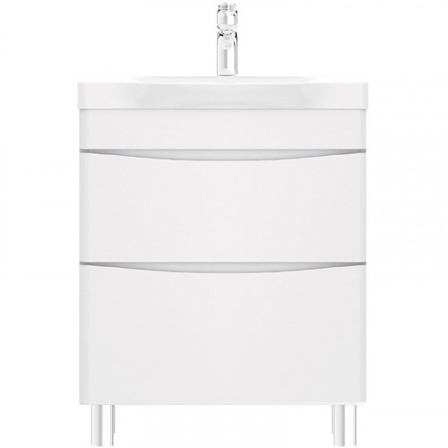 Тумба под раковину AM.PM Like 65 M80FSX0652WG Белая МДФ / ЛДСП