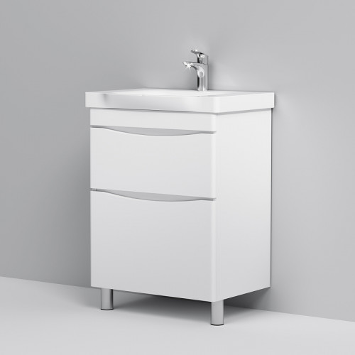 Тумба под раковину AM.PM Like 65 M80FSX0652WG Белая МДФ / ЛДСП