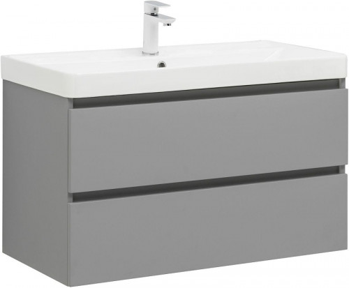 Тумба с раковиной Aquanet Вега 2.0 90 344748 подвесная цвет Мисти грин