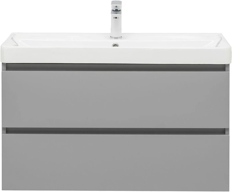Тумба с раковиной Aquanet Вега 2.0 90 344748 подвесная цвет Мисти грин