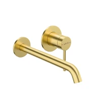 Смеситель для раковины Vitra Minimax Round A4354925EXP цвет Брашированное золото