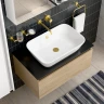 Смеситель для раковины Vitra Minimax Round A4354925EXP цвет Брашированное золото