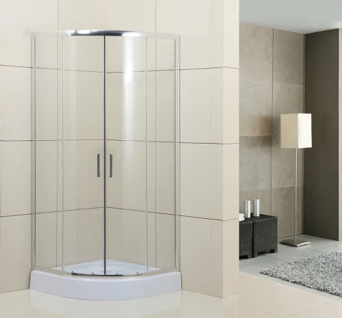 Душевой уголок BelBagno Uno 85х85 UNO-195-R-2-85-C-Cr профиль Хром стекло прозрачное