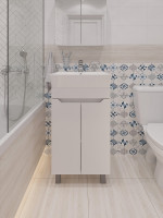 Тумба с раковиной DIWO Архангельск 50 цвет Белый